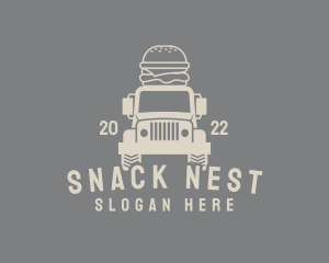 Burger Food Truck  logo design