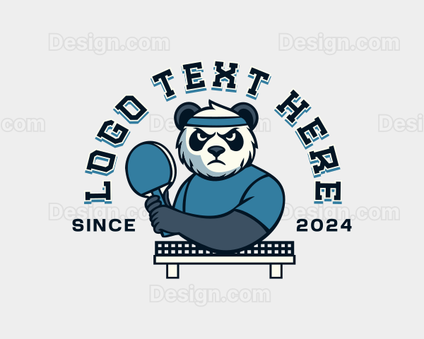 Panda Ping Pong Tournament Logo