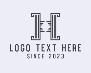 Elegant Pillar Letter H logo