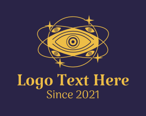 Mystical Eye Planet logo design