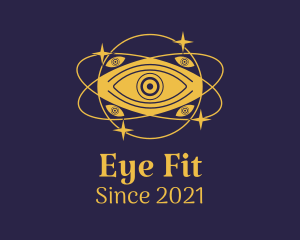 Mystical Eye Planet logo design