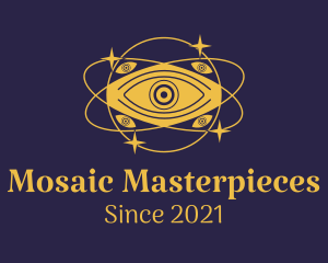 Mystical Eye Planet logo design