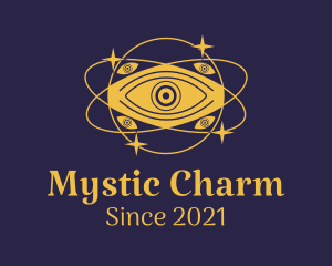 Mystical Eye Planet logo design