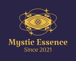 Mystical Eye Planet logo design