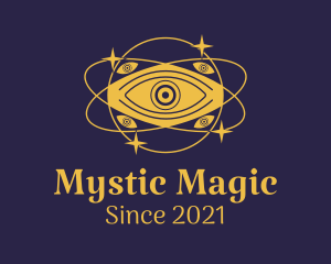 Mystical Eye Planet logo design
