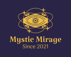 Mystical Eye Planet logo design