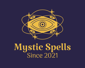 Mystical Eye Planet logo design