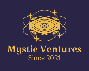 Mystical Eye Planet logo design