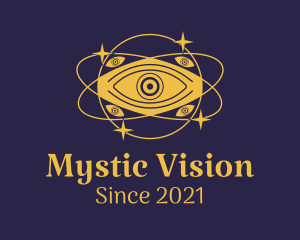 Mystical Eye Planet logo design