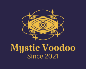 Mystical Eye Planet logo design