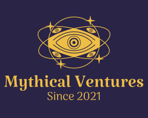 Mystical Eye Planet logo design