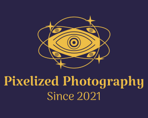 Mystical Eye Planet logo design