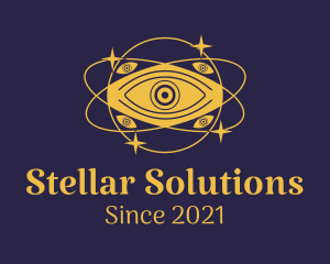 Mystical Eye Planet logo design