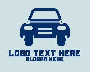 Blue Tech Car logo design