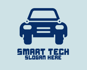 Blue Tech Car logo design