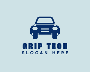 Blue Tech Car logo design