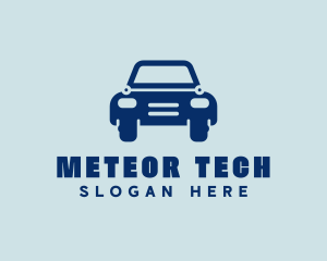 Blue Tech Car logo design