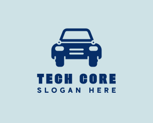 Blue Tech Car logo design