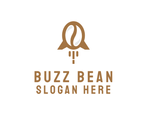 Rocket Coffee Bean logo design