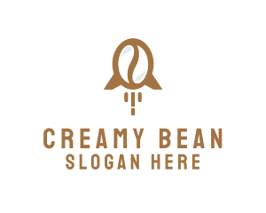 Rocket Coffee Bean logo design