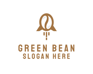 Rocket Coffee Bean logo design