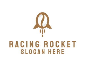 Rocket Coffee Bean logo design