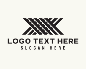 Rental - Metal Works Letter X logo design