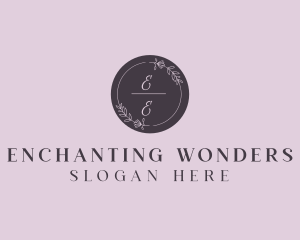 Circle Wreath wedding Planner logo design