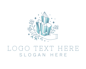 Luxe Gemstone Hand logo design