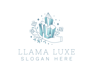 Luxe Gemstone Hand logo design