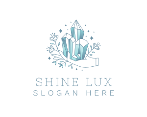 Luxe Gemstone Hand logo design