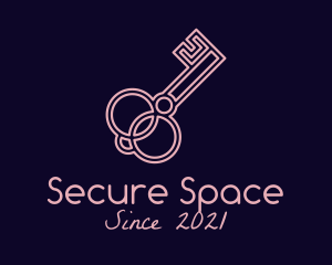 Minimalist Security Key  logo design