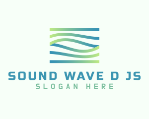 Gradient Wave Agency logo design