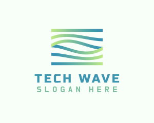 Gradient Wave Agency logo design