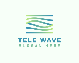 Gradient Wave Agency logo design