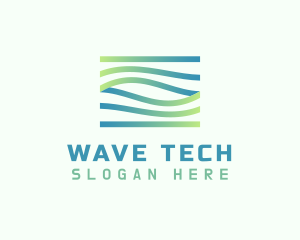 Gradient Wave Agency logo design