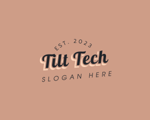 Casual Tilted Brand logo design