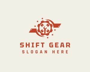 Mechanic Wrench Gear logo design