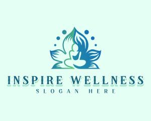 Lotus Meditation Wellness logo design