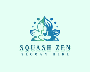 Lotus Meditation Wellness logo design