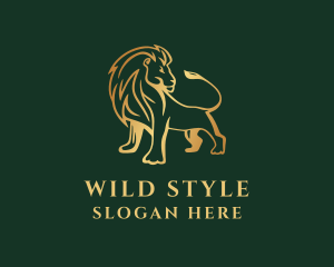 Wild Lion Safari  logo design