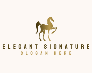 Elegant Equine Horse logo design