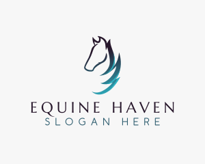 Equine Horse Grooming logo design