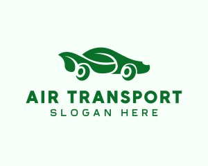 Green Eco Car logo design