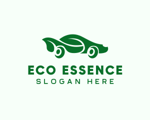 Green Eco Car logo design