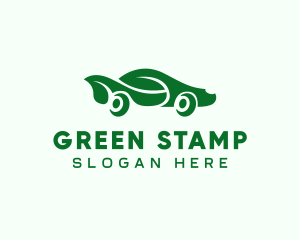 Green Eco Car logo design