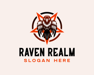 Pentagram Gothic Crow logo