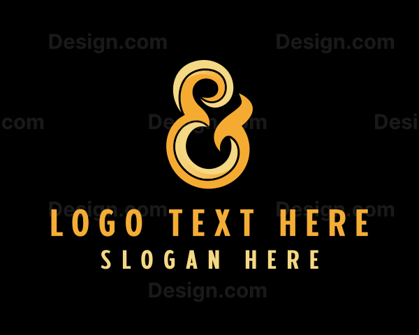 Luxury Ampersand Lettering Logo