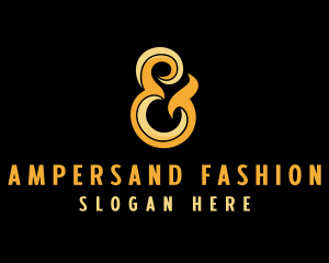 Luxury Ampersand Lettering logo design