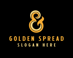 Luxury Ampersand Lettering logo design